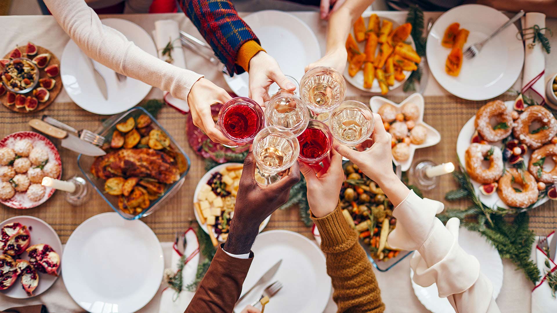 friends sharing a toast