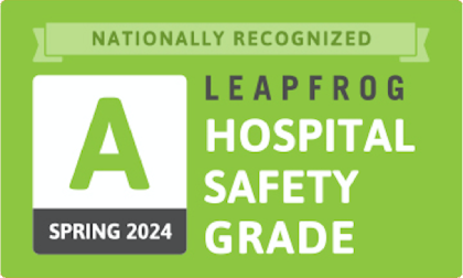 Nationally Recognized Spring 2024 Leapfrog Hospital Safety Grade