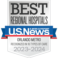 Best Regional Hospitals U.S. News and World Report Orlando Metro Recognized in 16 types of care 2023-2024 