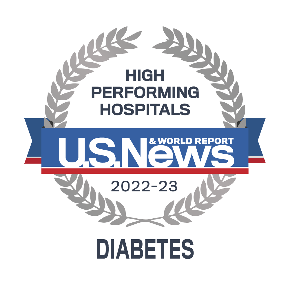 High Performing Hospitals U.S. News & World Report 2022-23 Diabetes