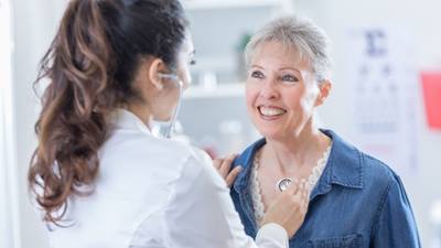 Older women at doctors appointment 