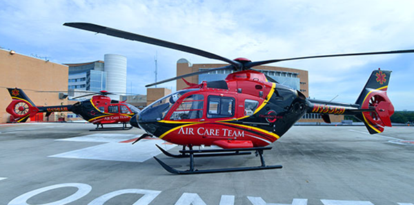 An Orlando Health Air Care Team helicopter. 