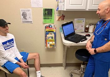 Orlando Health Magic Gaming Dr. Sontag with Player