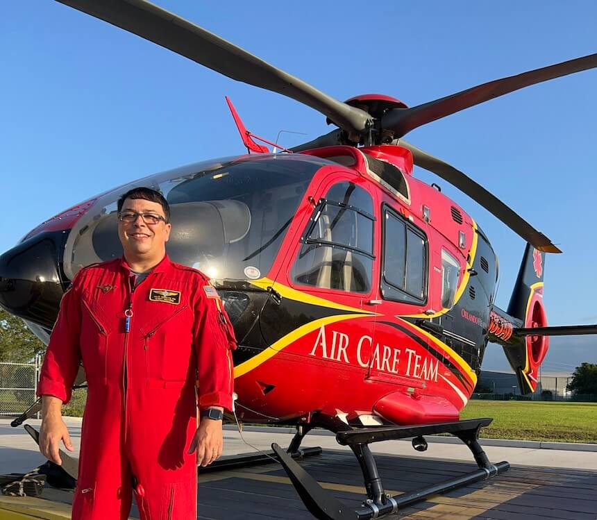 Miles Morgan, Critical Care Flight Paramedic, Orlando Health Air Care Team