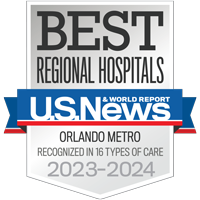 Best Regional Hospitals U.S. News & World Report Orlando Metro Recognized in 16 types of care 2023-2024
