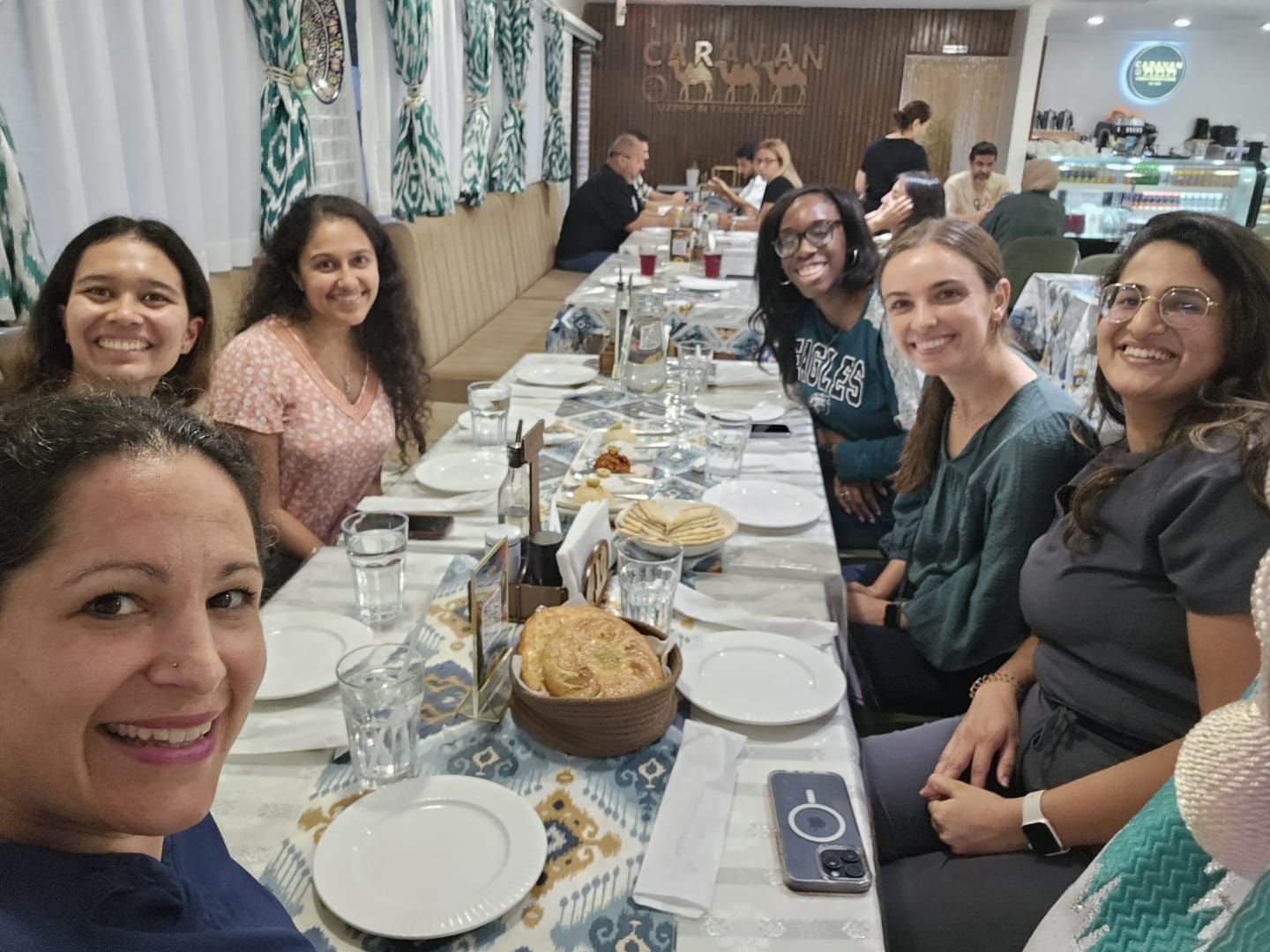 People sitting around a table