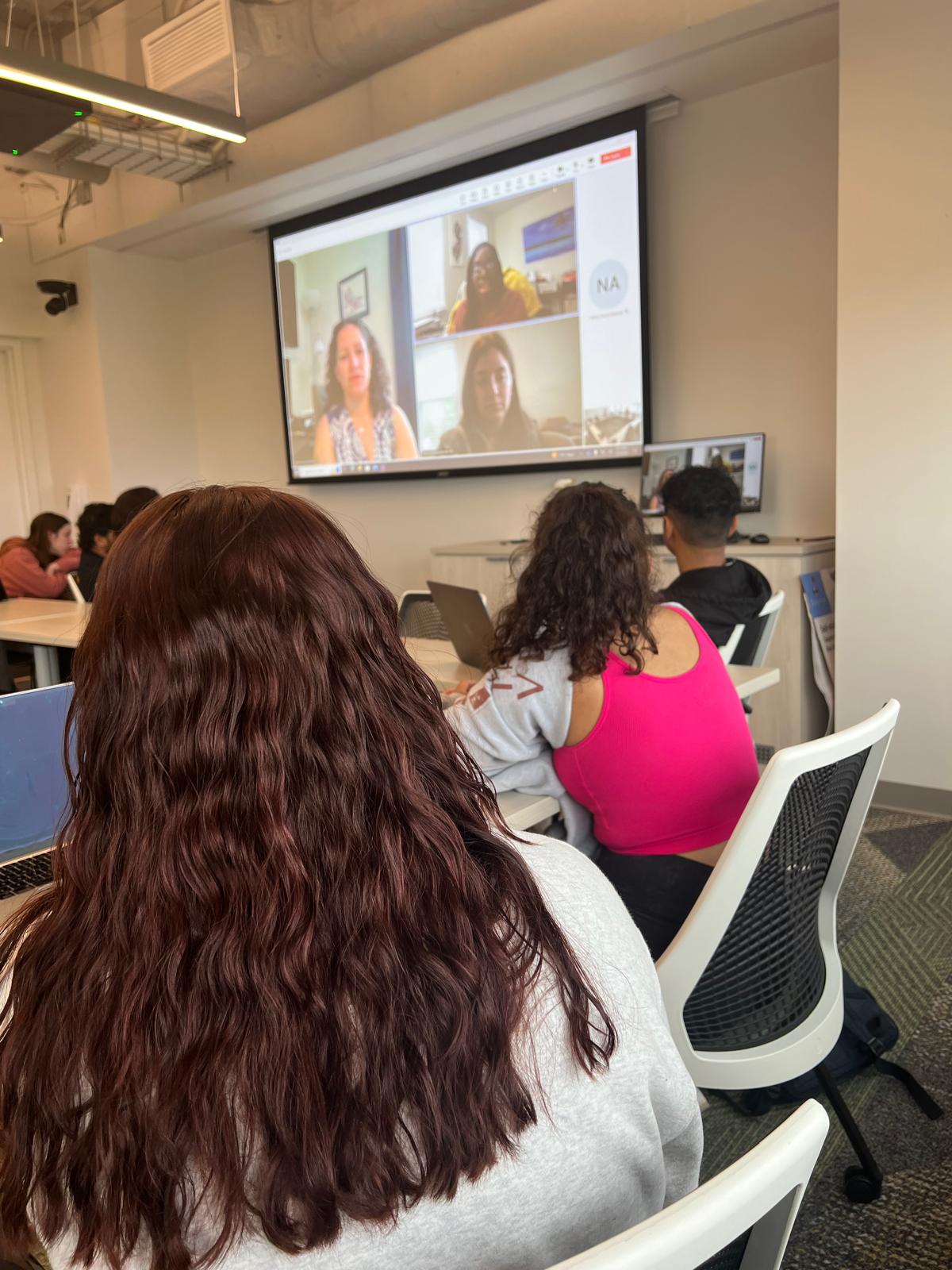 People on a video call