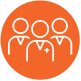 1942704 ORGANIC DIGITAL - Patient Folder Kit - Website Icons_Orange Circle - Healthcare Team