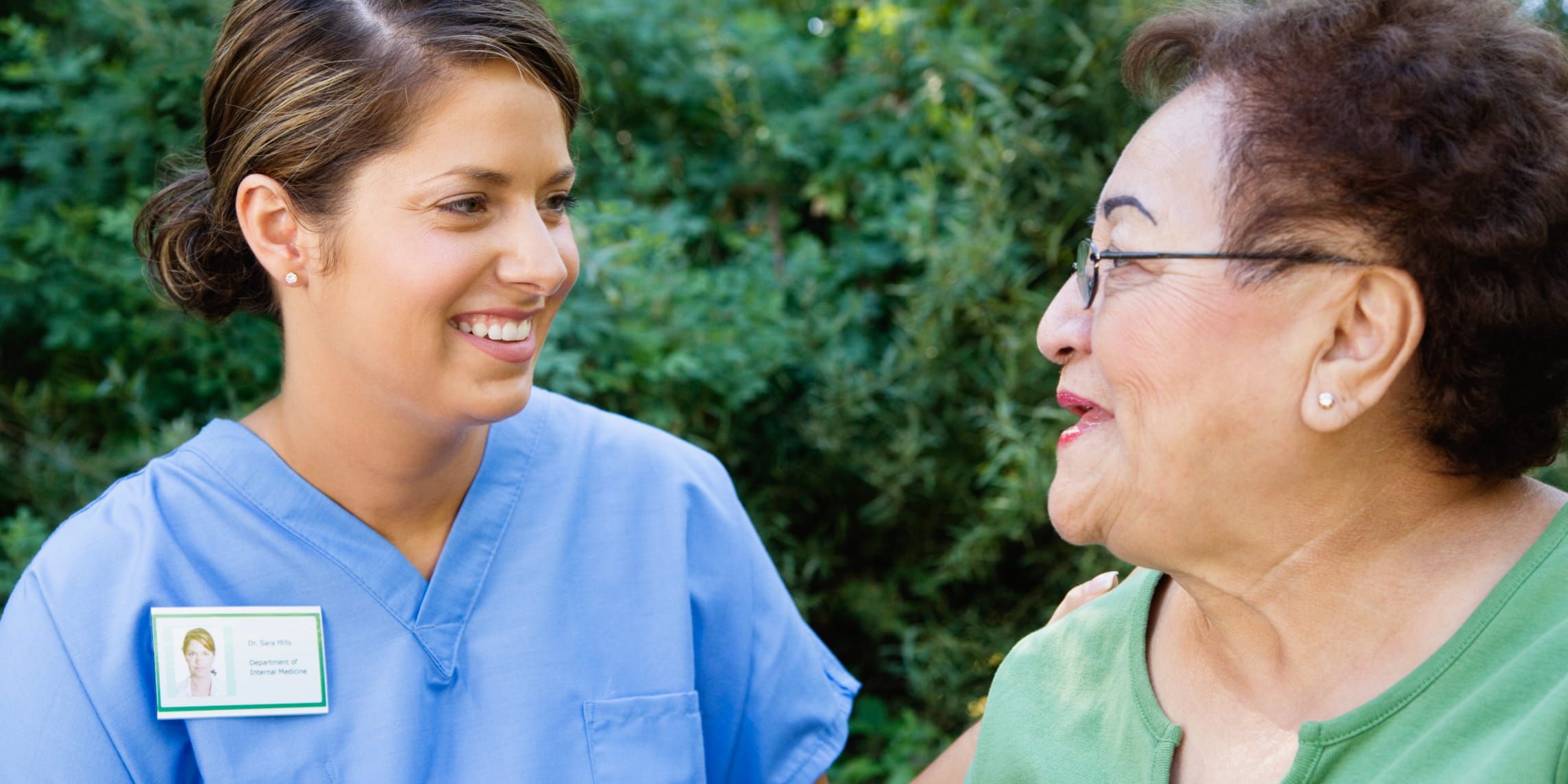 Nurse and patient