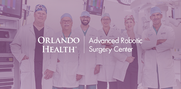 Orlando Health Advanced Robotic Surgery Center's skilled surgeons.