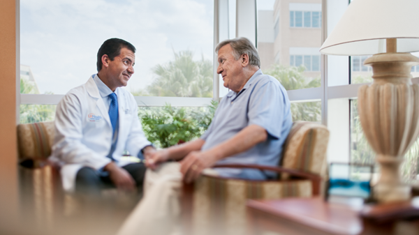 UFHCC doctor and patient