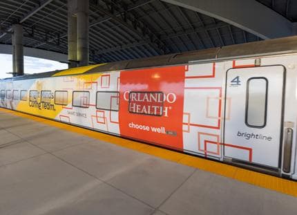 Orlando Health-Branded Train