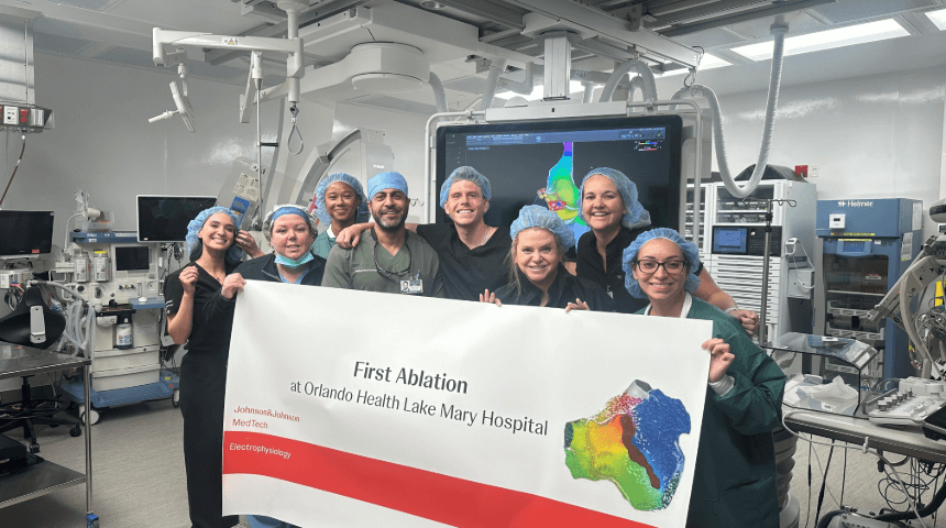 Orlando Health Lake Mary Hospital Performs Next Generation Ablation Procedure Expanding Cardiac Care