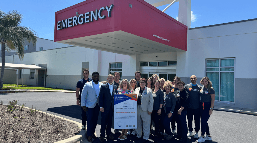 Orlando Health Melbourne Hospital Awarded Brevard County’s first Primary Florida Resuscitation Center of Excellence