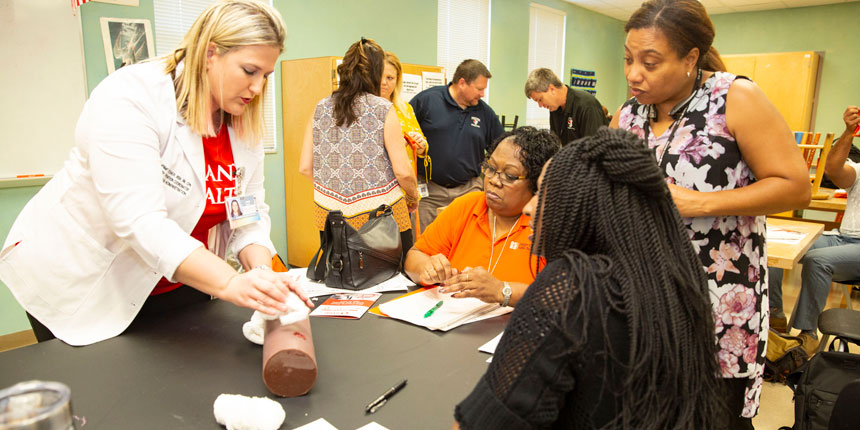 Orlando Health provides Stop the Bleed training to Orange County Public Schools employees, and donates bleeding control kits