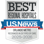 U.S. News and World Report Best Regional Hospitals Orlando Metro Recognized in 17 types of care 2025-2026