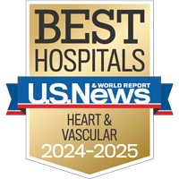 U.S. News and World Report Best Hospitals Heart and Vascular 2024-2025