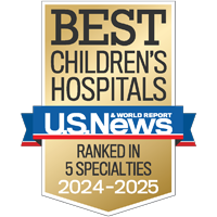 Best Children's Hospitals U.S. News & World Report Ranked in 4 Specialties 2024-25