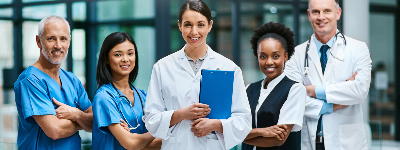 Medical professionals smiling