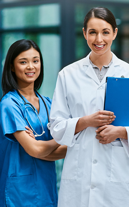 Medical professionals smiling