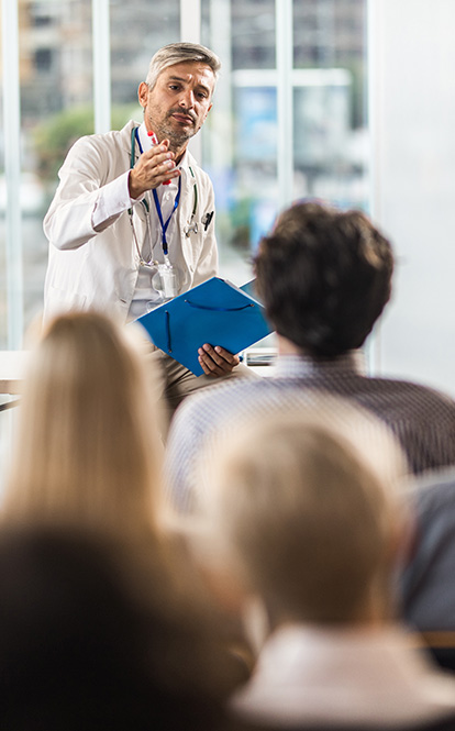 Physicians at an event
