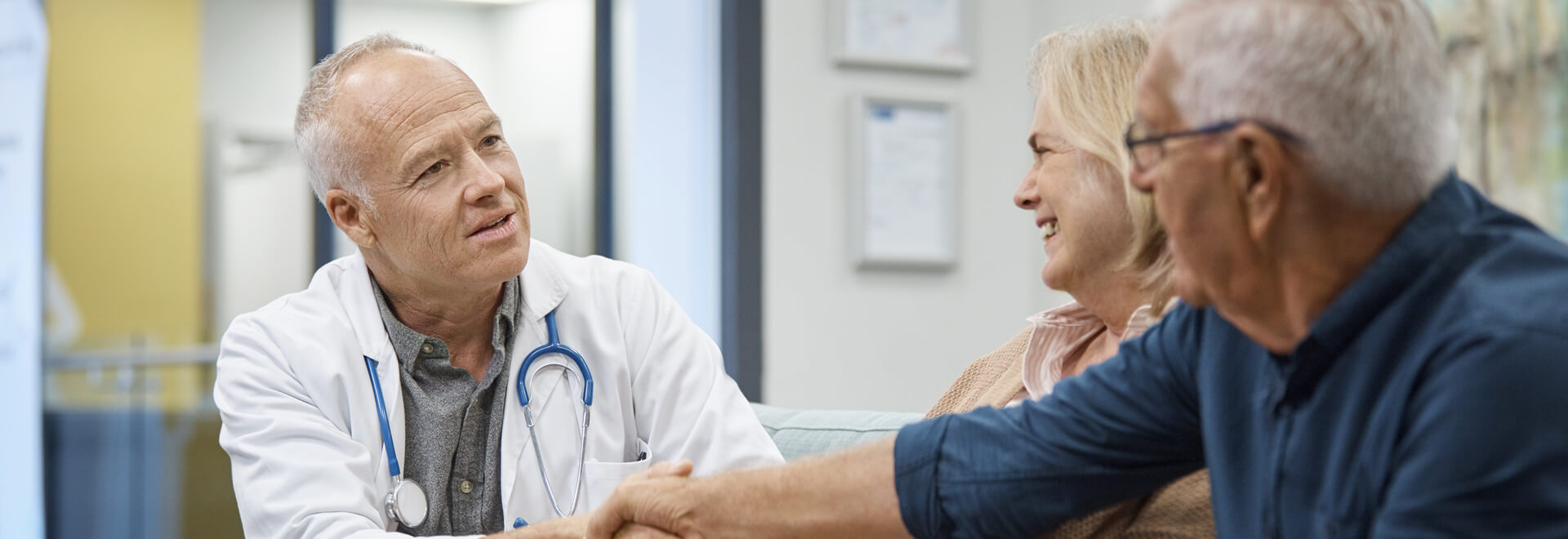 Doctor with patients