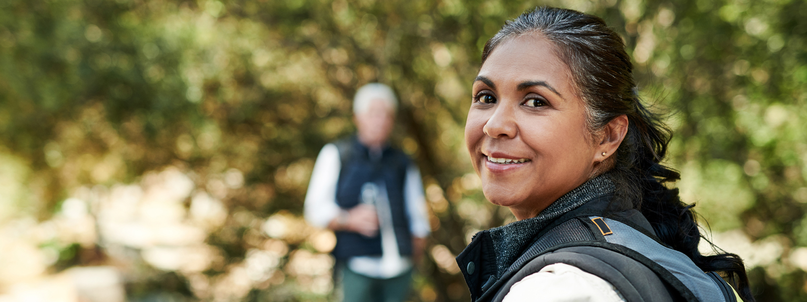 Woman hiking