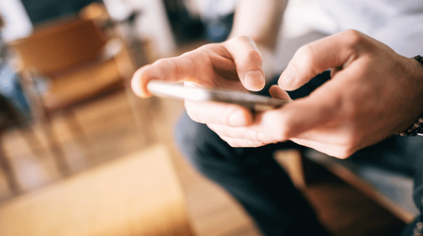 Person on their phone