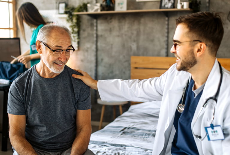 doctor with patient