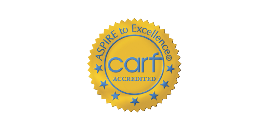 Aspire to Excellence - carf Accredited seal
