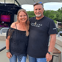 Woman and Man standing side by side