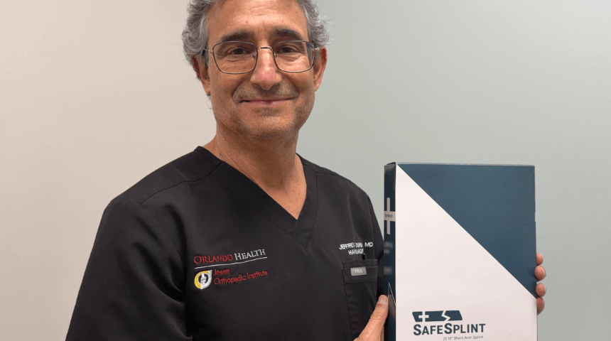 Orlando Health Jewett Orthopedic Institute Hand Surgeon Invents New Splint for Better Patient Outcomes