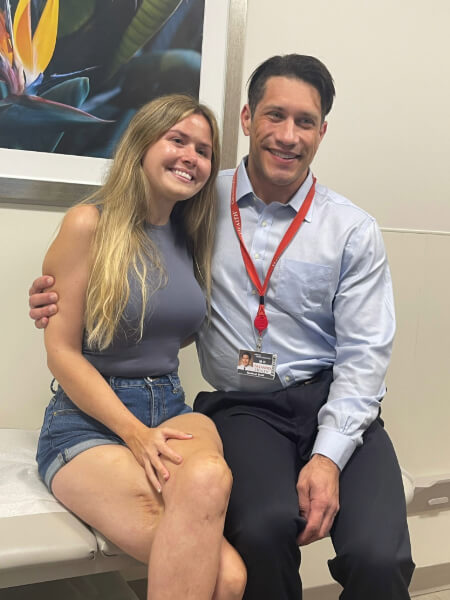 Lady and Man smiling