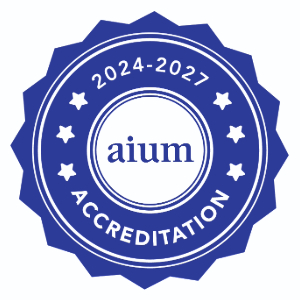 AIUM 2024 2027 accreditation logo